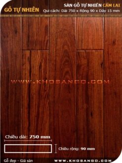 Sàn gỗ  cẩm lai 750mm