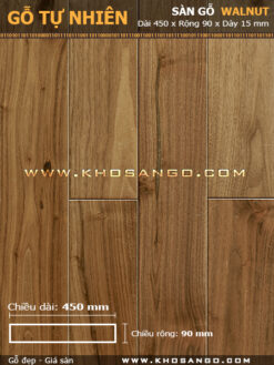 Sàn gỗ Walnut 450mm