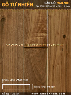 Sàn gỗ Walnut 750mm