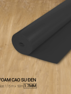 Foam Cao Su đen 1.7 mm - 1.2m